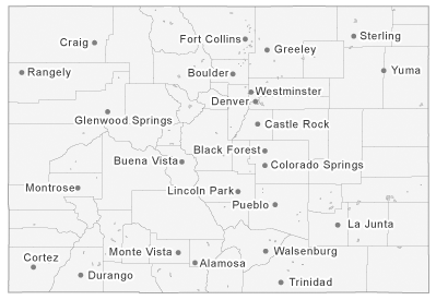 Map of Colorado