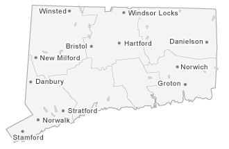 Map of Connecticut