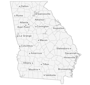 Map of Georgia