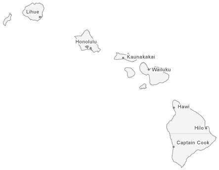 Map of Hawaii