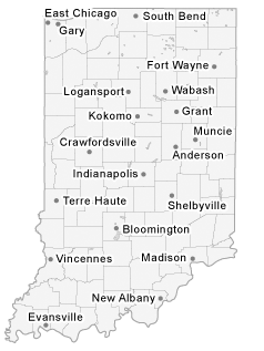 Map of Indiana