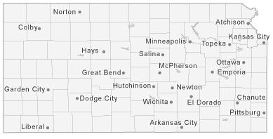 Map of Kansas