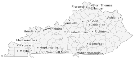 Map of Kentucky