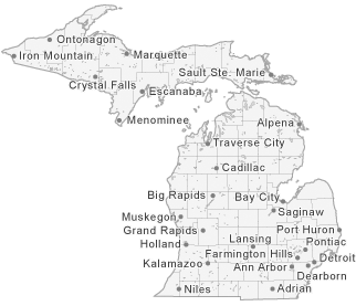 Map of Michigan