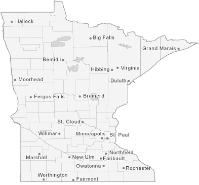 Map of Minnesota