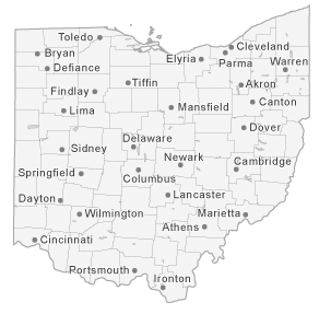 Map of Ohio