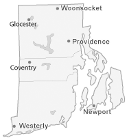 Map of Rhode Island