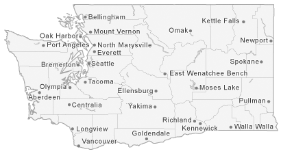 Map of Washington